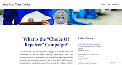 Desktop Screenshot of choiceofrepairer.com.au